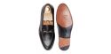 Sapato preto Oxford para os homens, sapato com forma Inglês, clássicos sapatos, sapatos elegantes, sapatos para casamentos, sapatos de casamento para os homens