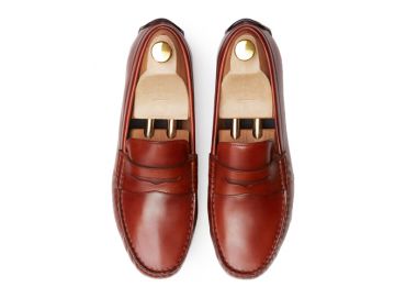 The Catania: Driver Couro Conhaque Sola Mista | Crownhill Shoes