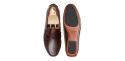 The Rimini: Driver Couro Castanho tingido a mão Sola Mista | Crownhill Shoes