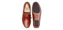 The Sorento: Driver Couro Conhaque Sola Mista | Crownhill Shoes