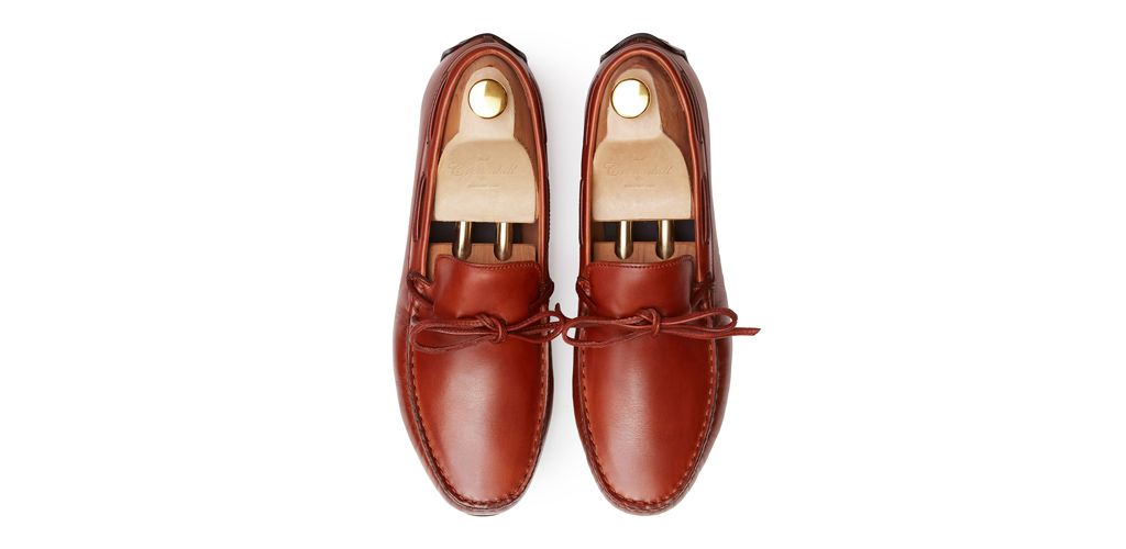 The Sorento: Driver Couro Conhaque Sola Mista | Crownhill Shoes