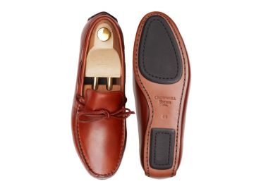 The Sorento: Driver Couro Conhaque Sola Mista | Crownhill Shoes