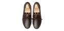 The Tropea: Driver Couro de Cervo Castanho Escuro Sola Mista | Crownhill Shoes