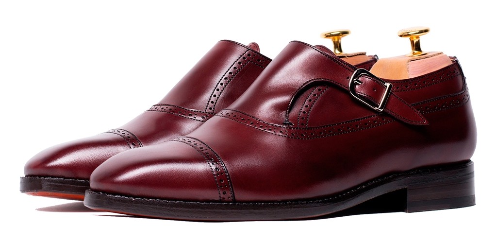 Zapato de hebillas, monkstrap para hombre, zapatos burdeos, zapatos con estilo, zapatos elegantes, zapatos de calidad, zapatos duraderos, doble hebilla burdeos