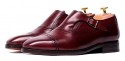 Calçado monkstrap, calçados cinta monge para homens, sapatos borgonha, sapatos com estilo, sapatos de boa qualidade, longos sapatos duradouras, sapatos monkstrap em Borgonha