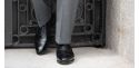 Zapato Oxford negro para hombre, zapato Oxford liso, zapato con horma inglesa, zapatos clásicos, zapatos elegantes, zapatos de vestir, zapatos de hombre para bodas