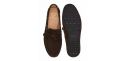 String driver shoe made in dark brown. comfortable shoe for summer