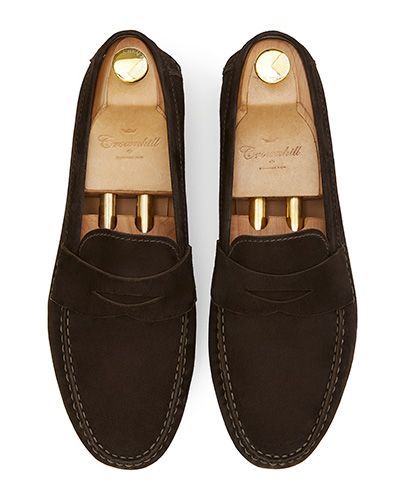 Penny loafer, chaussures en daim, chaussures marron foncé, loafer, masque de chaussures, des chaussures confortables
