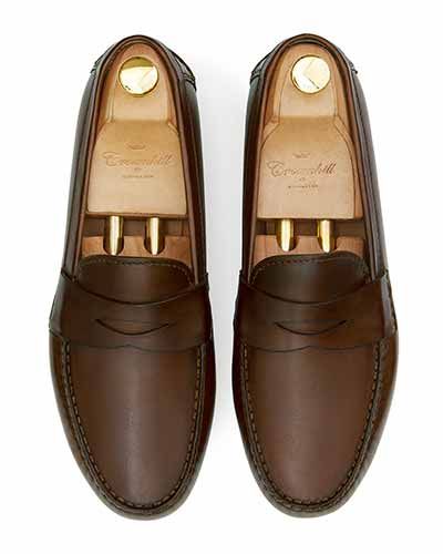 Brązowe mokasyny buty