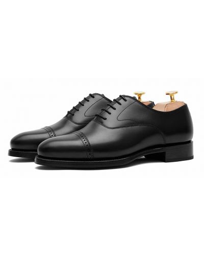 Scarpe Legato Oxford, scarpe nere di Oxford per gli uomini, scarpe da sera nero, scarpe da sposa per gli uomini, scarpe originali, scarpe formali, scarpe ufficio, scarpe affari