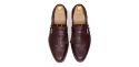 Bordeaux brogue wing tip monks, brown mens shoes