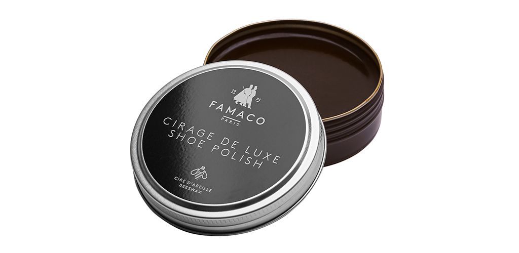 Saphir crème de couleur marron, cire pour cirer des chaussures, Saphir cire des chaussures de soins brun