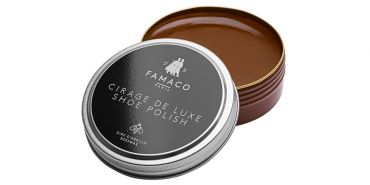Crème des chaussures, chaussures de soins de la crème, cire brun, brun acajou, la cire naturelle, Saphir Wax, creme saphir