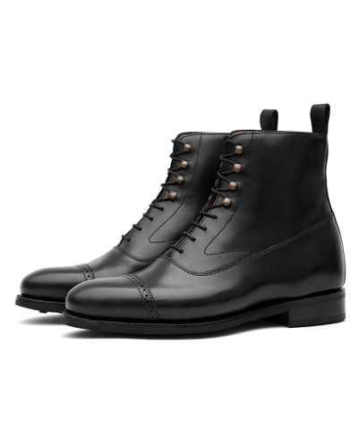 Botas casuales, botas elegantes, bota balmoral, bota negra, bota para hombres, zapato abotinado, zapato de caballero, botín negr