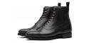 Bottes Balmoral, bottes noires, bottes noires pour les hommes, bottes classiques pour messieurs, bottes de trendsetter