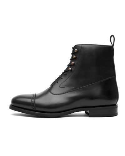 Bottes Balmoral, bottes noires, bottes noires pour les hommes, bottes classiques pour messieurs, bottes de trendsetter