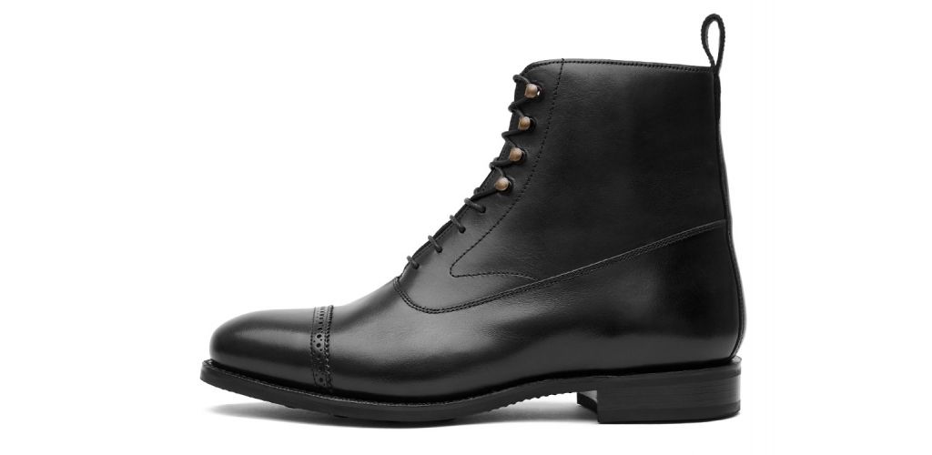 Bottes Balmoral, bottes noires, bottes noires pour les hommes, bottes classiques pour messieurs, bottes de trendsetter