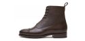 Botas de Oxford para os homens, botas Balmoral para homens, botas marrons escuros, botas confortáveis, botas perfeitas chuvia