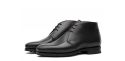 Bottes chukka en cuir brun foncé, bottes pour hommes décontractées