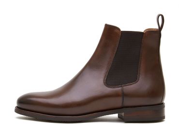 Botas Chukka homens pretos, casuais botas mens