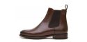 Botas Chukka homens pretos, casuais botas mens