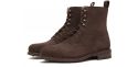 Carregadores de Brown derby corte pá, botas cordas com ganchos, homens botas marrons, botas Balmoral
