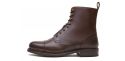 Bottes brun pelle derby de coupe, bottes cordes avec crochets, mens bottes brunes, des bottes balmoral