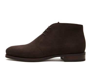 Scuri stivali in pelle scamosciata marrone chelsea, mens casuali stivali