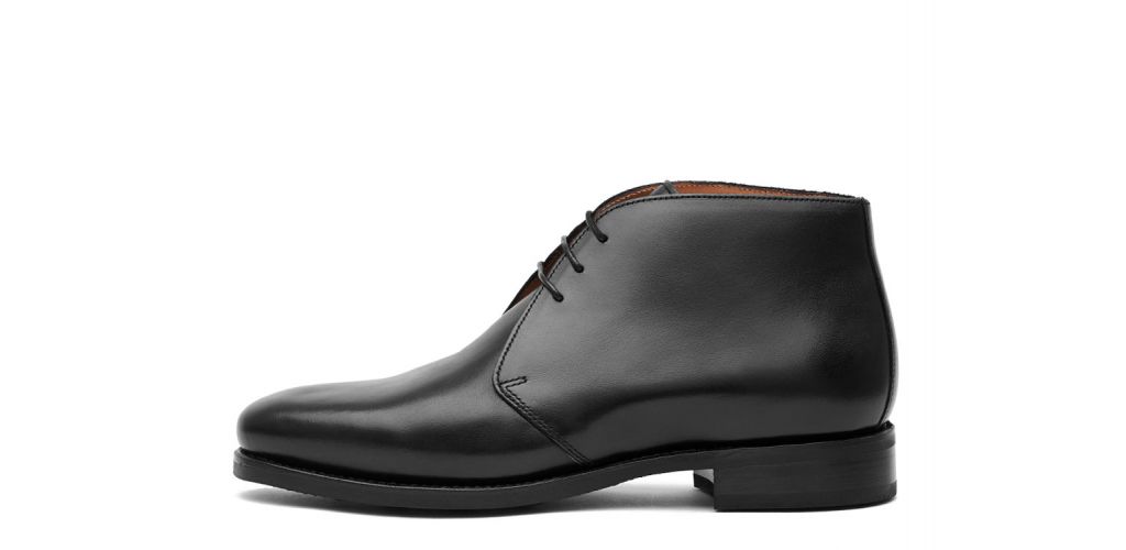 Botas Chukka de cuero crust marron chocolate, bota para hombre de piel marrón oscuro