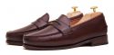 Penny loafer, leather shoes, burgundy shoe, loafer, shoe mask, diamond mask, comfortable shoes, summer shoes