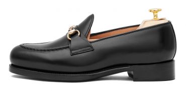 Mens loafer shoes, penny loafers, penny loafer in black leather