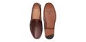 Loafer Penny, sapatos de pele, sapato borgonha, loafer, máscara de sapato, sapatos confortáveis