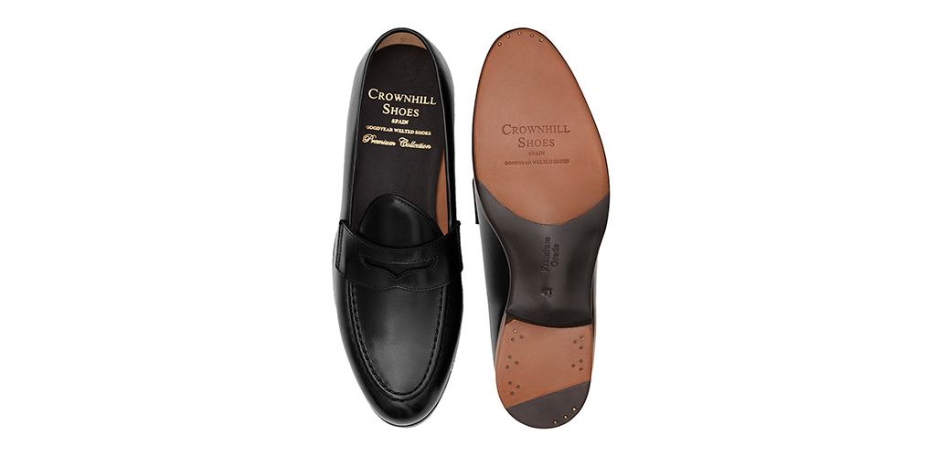 Mocassim na máscara de couro preto, Homens de couro loafer