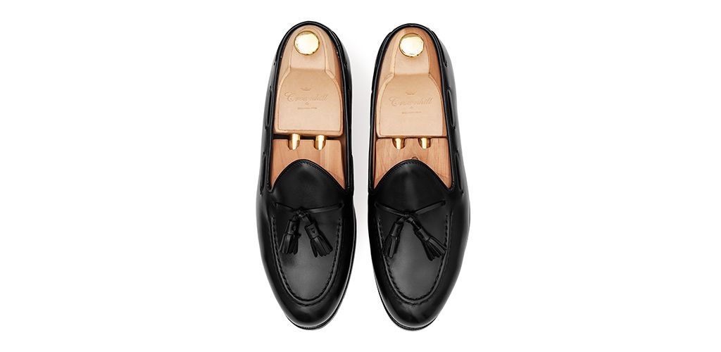 Mocassins pompon noir, chaussures noires pour les hommes, chaussures formelles, chaussures habillées noires, chaussures de bureau, chaussures pour toutes les occasions