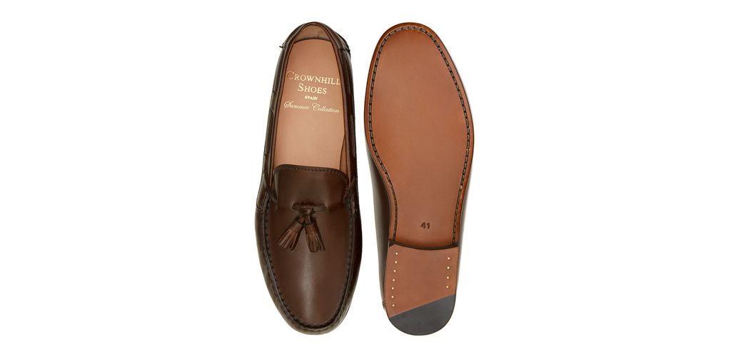 Sapatos mocassim para homens, sapatos borla, sapatos borla marrom, loafer marrom, sapatos de avelã marrom, sapatos confortáveis, sapatos perfeitos feitos na Espanha