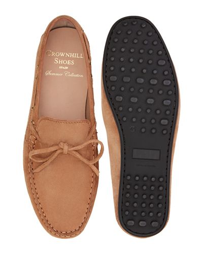 Chaussure driver brun. chaussure confortable pour l'été