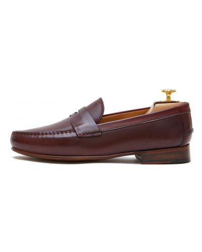 Penny loafer, leather shoes, burgundy shoe, loafer, shoe mask, diamond mask, comfortable shoes, summer shoes