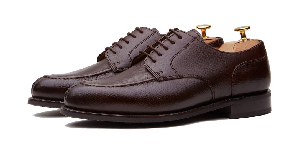 Sapatos feitos à mão para homens, sapatos de couro de borgoña