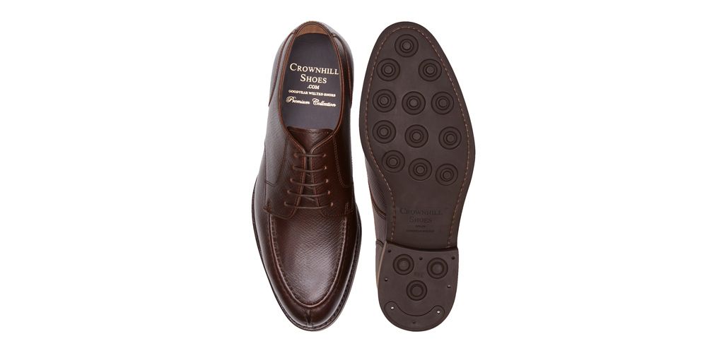 Chaussures à main pour homme, chaussures en cuir bleu bordeaux