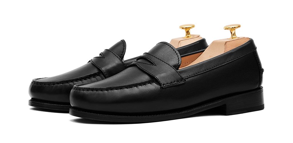 Loafer Penny, sapatos de pele, sapato marrom, loafer, máscara de sapato, sapatos confortáveis