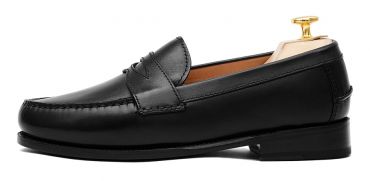 Loafer Penny, sapatos de pele, sapato marrom, loafer, máscara de sapato, sapatos confortáveis