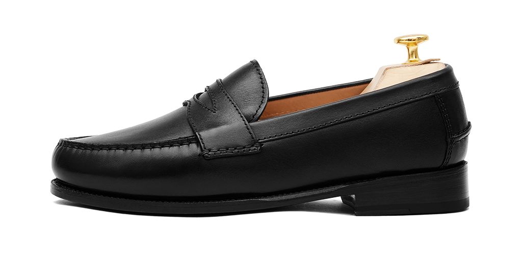 Loafer Penny, sapatos de pele, sapato marrom, loafer, máscara de sapato, sapatos confortáveis