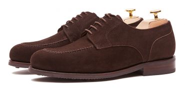 Sapatos Derby, sapatos Blucher, sapatos de camurça, sapatos marrons, sapato marrom escuro, sapatos de amarrar, sapatos casuais, sapatos para a primavera