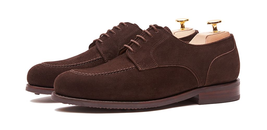 Sapatos Derby, sapatos Blucher, sapatos de camurça, sapatos marrons, sapato marrom escuro, sapatos de amarrar, sapatos casuais, sapatos para a primavera
