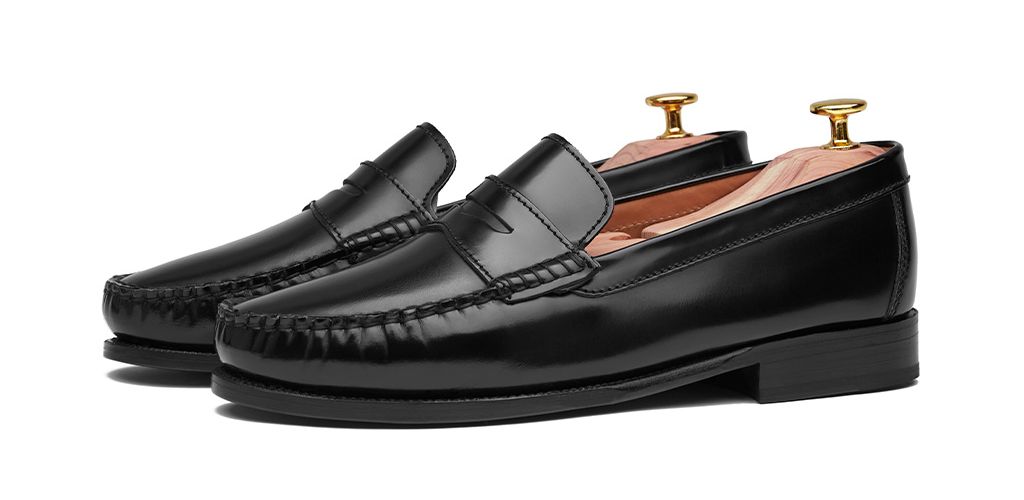Loafer Penny, sapatos de pele, sapato marrom, loafer, máscara de sapato, sapatos confortáveis