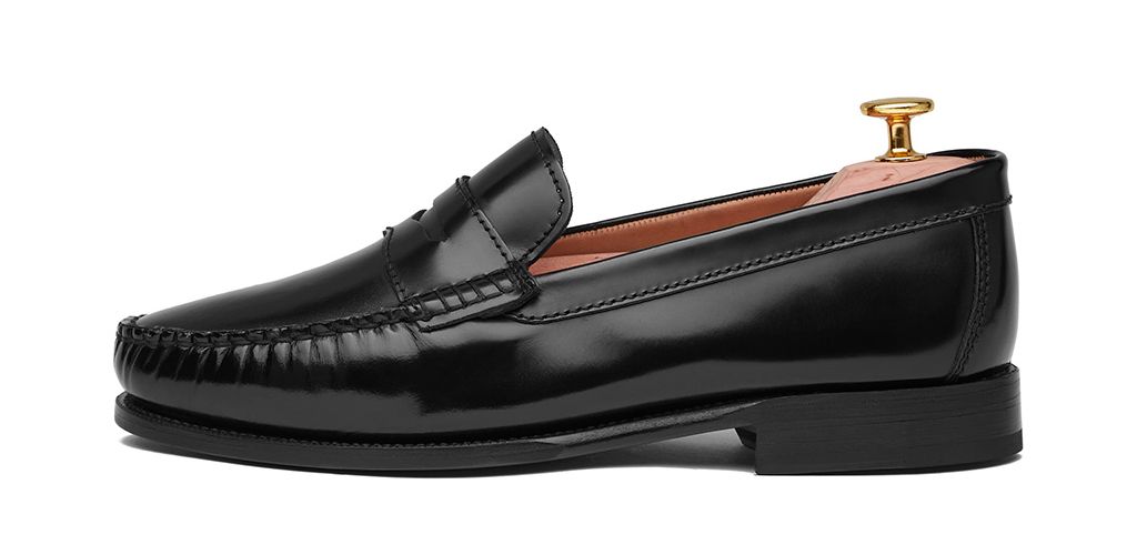 Loafer Penny, sapatos de pele, sapato marrom, loafer, máscara de sapato, sapatos confortáveis