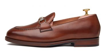 Mocassim na máscara de couro preto, Homens de couro loafer