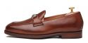 Mocassim na máscara de couro preto, Homens de couro loafer