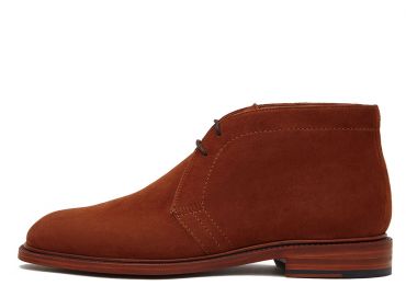 Botas Chukka para homens, botas de camurça para homens marrom, botas impermeáveis, botas para inverno, botas com cadarços