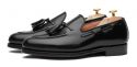 Sapato preto Oxford para os homens, sapato com forma Inglês, clássicos sapatos, sapatos elegantes, sapatos para casamentos, sapatos de casamento para os homens